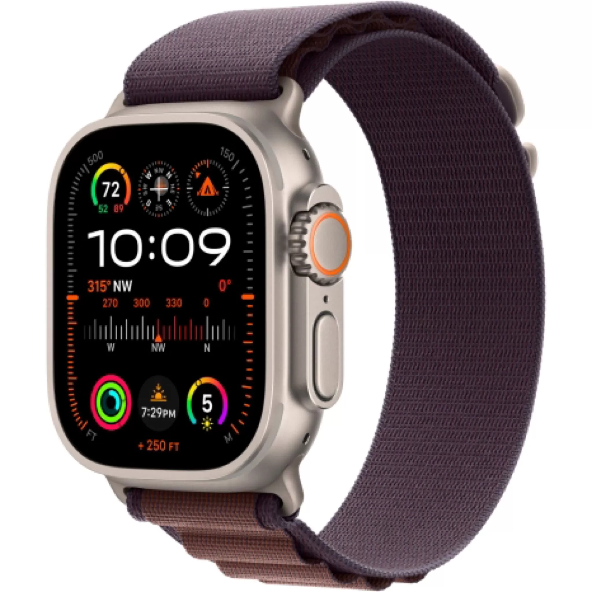 Apple Watch Ultra 2 49 мм, ремешок Alpine цвета индиго, размер S