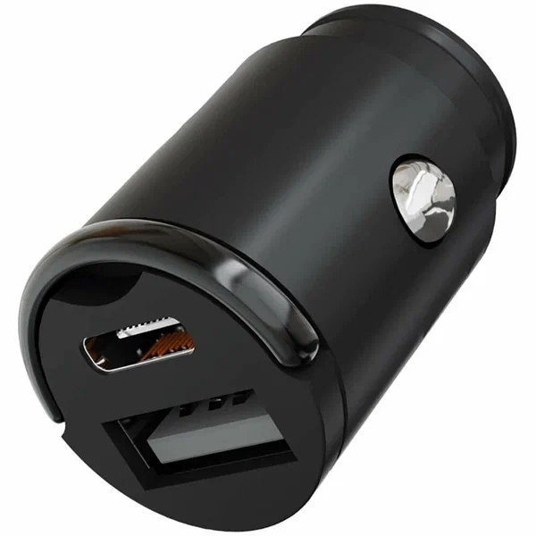 Автомобильное зарядное устройство "vlp" С-Power 45W USB-C+USB-A, PD, QC, USB-C кабель, черный