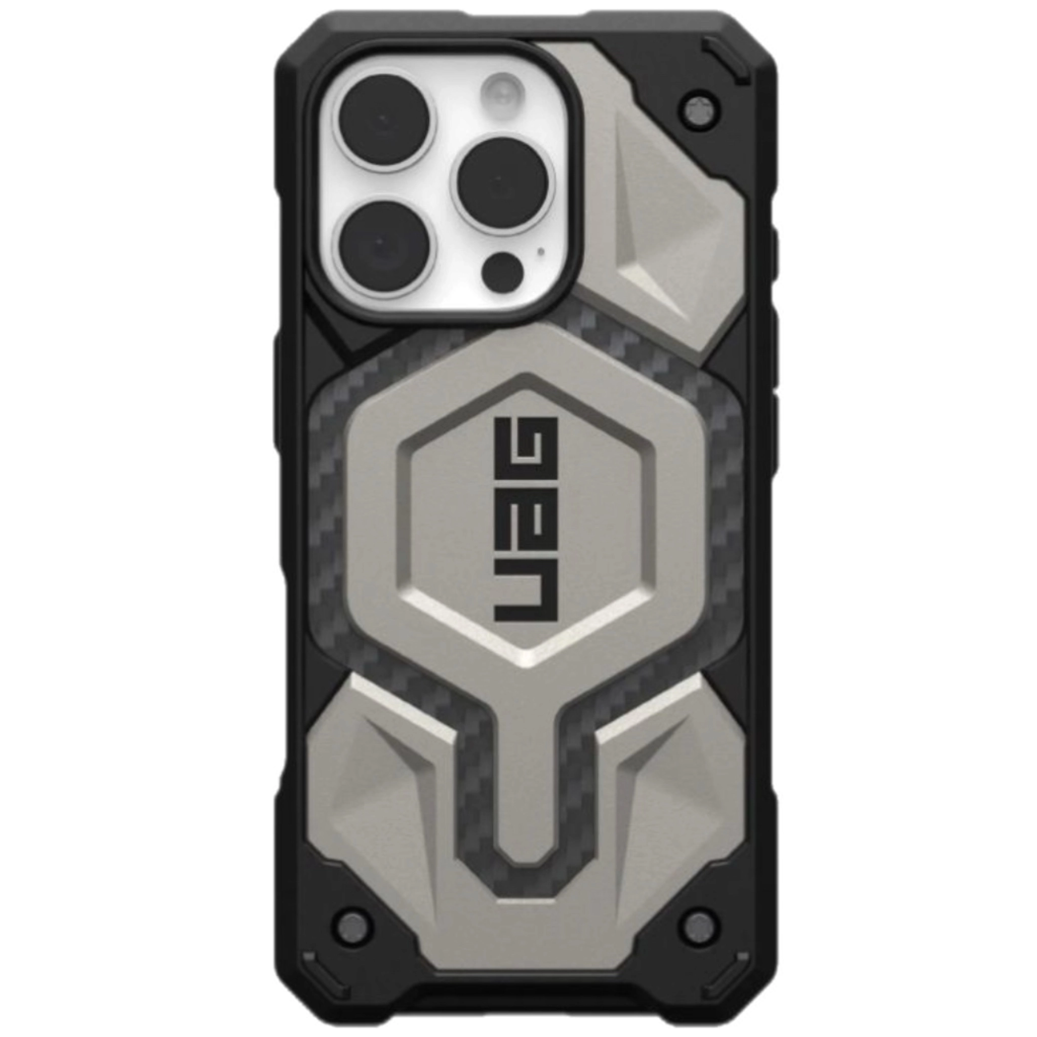 Чехол с поддержкой Magsafe UAG Monarch Pro iPhone 16 Pro Max, титан